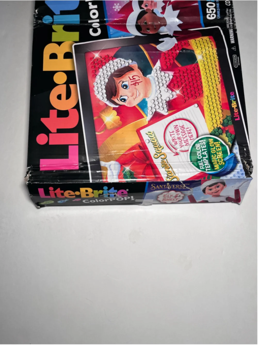 : Lite-Brite ColorPOP! Elf on the Shelf Holiday Toy - NEW(damaged box)